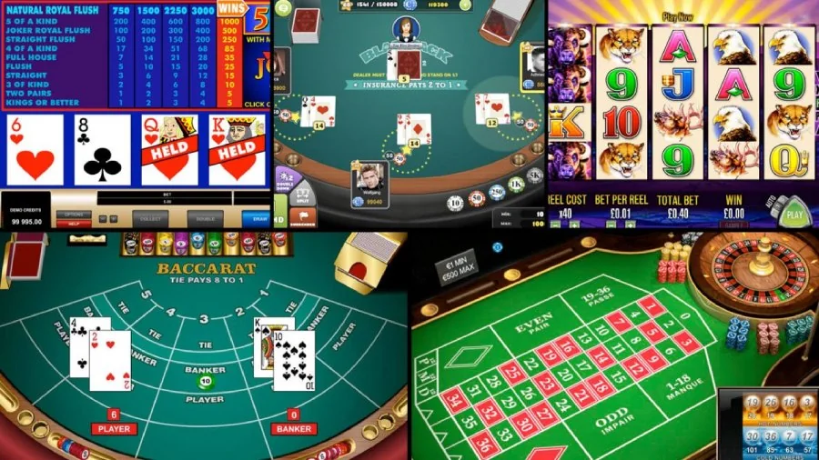Tampilan suasana meja kasino LUCKYRP